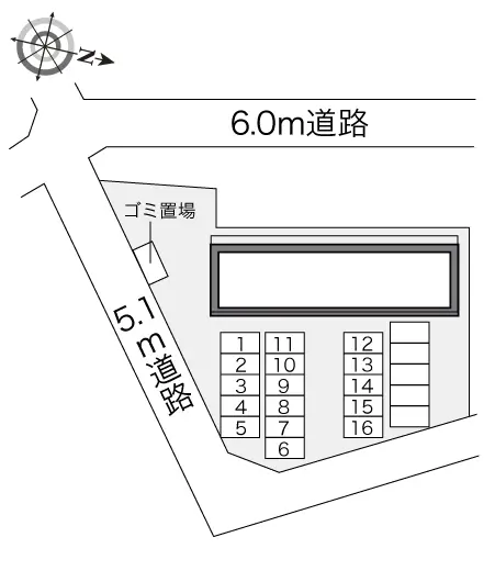 ★手数料０円★鎌ケ谷市東初富３丁目　月極駐車場（LP）